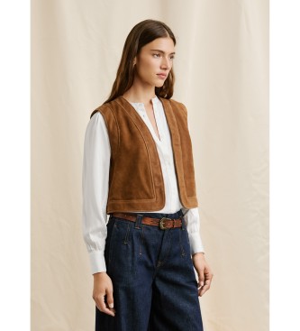 Pepe Jeans Rina waistcoat brown