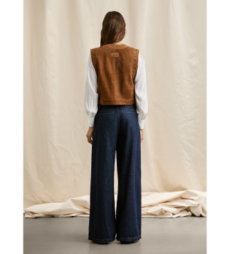Pepe Jeans Rina waistcoat brown