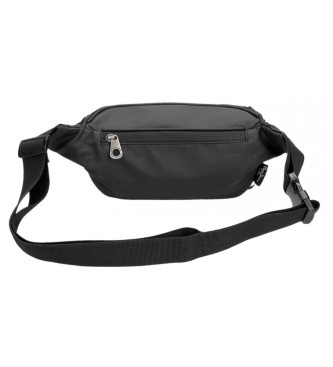 Pepe Jeans Straps bum bag with front pocket black