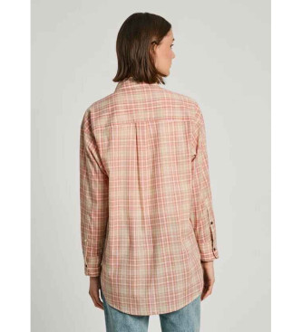 Pepe Jeans Camicia Rita Check beige