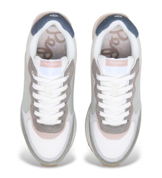 Pepe Jeans Zielone skórzane buty Rusper Class