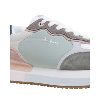 Pepe Jeans Zielone skórzane buty Rusper Class