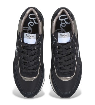 Pepe Jeans Rusper Glam Leder Sneakers schwarz