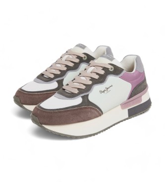 Pepe Jeans Sneaker Rusper Mania in pelle multicolor