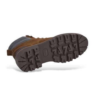 Pepe Jeans Ryan Earth leather ankle boots 