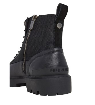 Pepe Jeans Ryan Mix leather ankle boots 