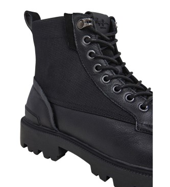 Pepe Jeans Ryan Mix leather ankle boots 