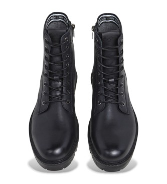 Pepe Jeans Botas de Piel Ryan Top negro