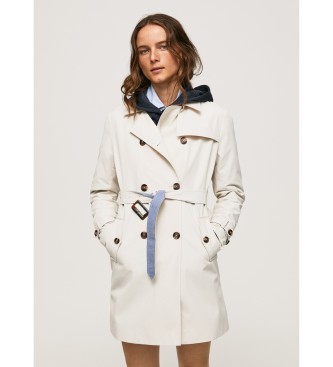 Pepe Jeans Trench bianco Salom