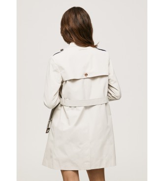 Pepe Jeans Salome trench coat blanc