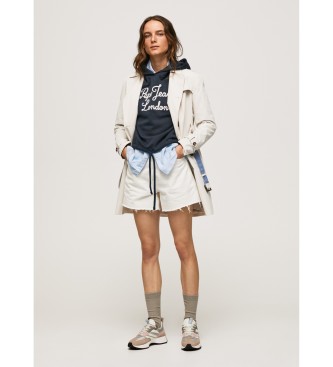 Pepe Jeans Salome trenchcoat wit