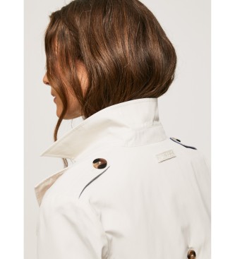 Pepe Jeans Salome trench coat white