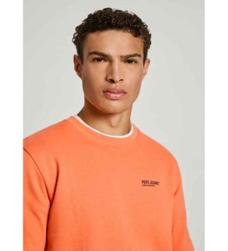 Pepe Jeans Camisola Sam Crew cor de laranja