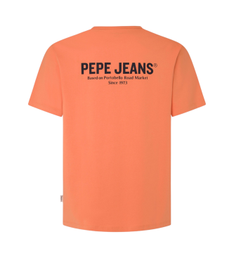 Pepe Jeans Oranžna majica za prosti čas