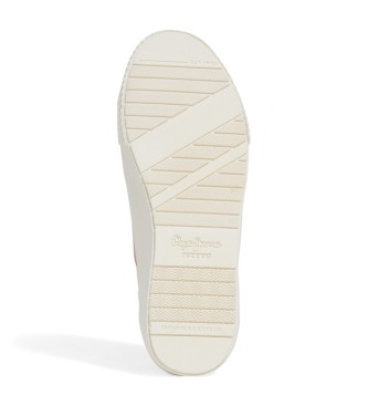 Pepe Jeans Sapatilhas de couro Samoi Half branco