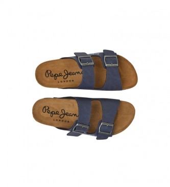 Pepe Jeans Sandały Anatomical Double Chicago navy