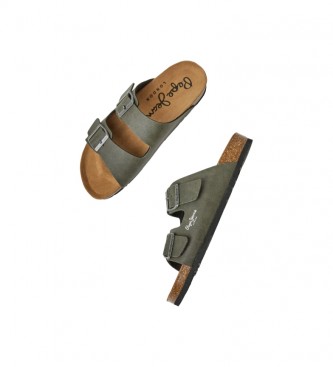 Pepe Jeans Sandali anatomici Double Chicago verde