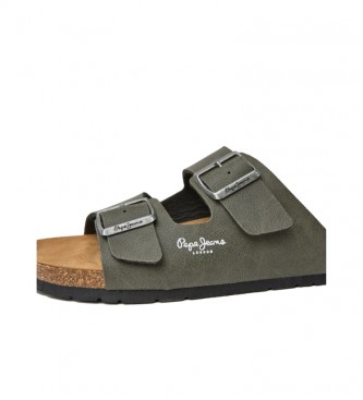 Pepe Jeans Sandali anatomici Double Chicago verde