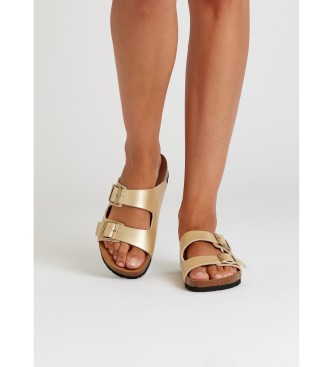 Pepe Jeans Zlate sandale Oban Claic