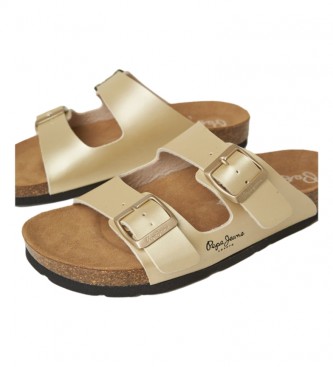 Pepe Jeans Zlate sandale Oban Claic