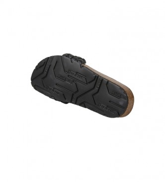 Pepe Jeans Anatomiczne sandały Oban Tree Sandals czarne