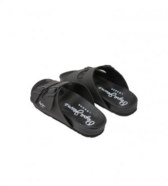 Pepe Jeans Anatomical sandals Roya Double black