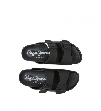 Pepe Jeans Anatomske sandale Roya Double black