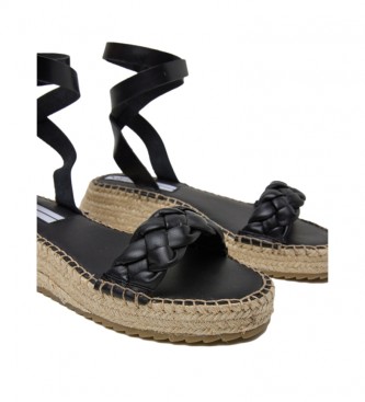 Pepe Jeans Kate Gevlochten leren sandalen zwart