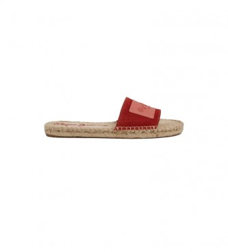 Pepe Jeans Siva Berry red leather sandals