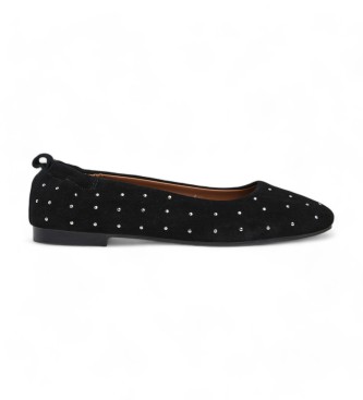 Pepe Jeans Sandie, bailarinas em pele, preto