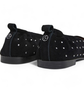 Pepe Jeans Sandie, bailarinas em pele, preto