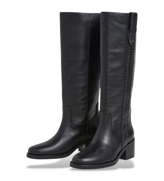 Pepe Jeans Sandy Only bottes en cuir noir