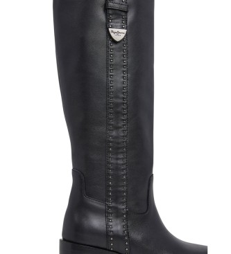 Pepe Jeans Sandy Only bottes en cuir noir