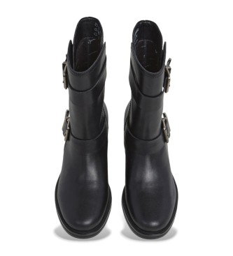 Pepe Jeans Sandy West bottes en cuir noir