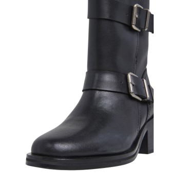 Pepe Jeans Sandy West bottes en cuir noir