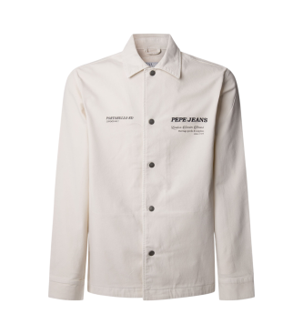 Pepe Jeans Sann overshirt blanc