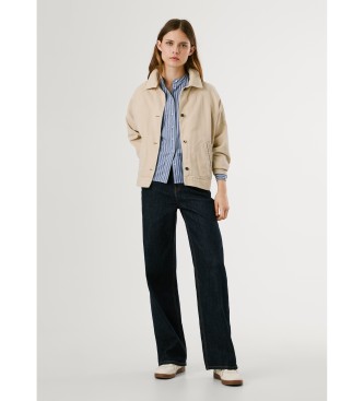 Pepe Jeans Saura beige jakke