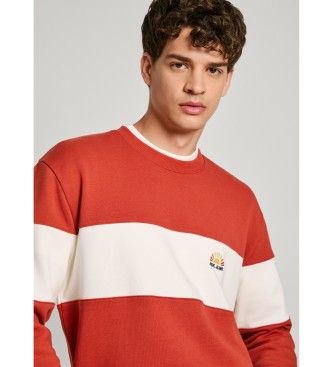 Pepe Jeans Sweatshirt Sawyer Crew vermelha