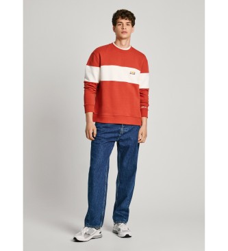 Pepe Jeans Felpa rossa Sawyer Crew