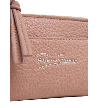 Pepe Jeans Beige Script Munttasje