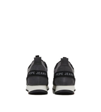 Pepe Jeans Slab Trend Run sapatos de couro cinzento