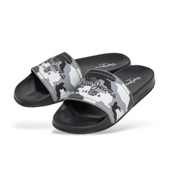Pepe Jeans Sliders Slider Camo svart