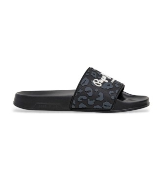 Pepe Jeans Chanclas Slider Leo negro