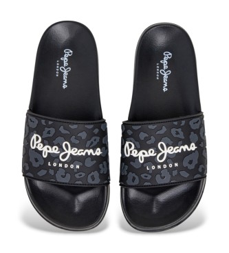 Pepe Jeans Chanclas Slider Leo negro