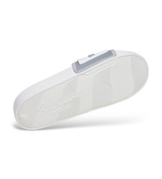 Pepe Jeans Infradito scorrevoli in metallo bianco