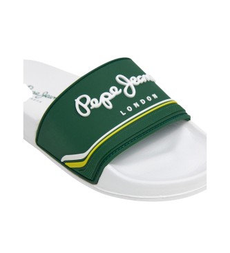 Pepe Jeans Origin B classic slider flip flops vert