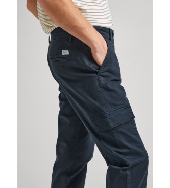 Pepe Jeans Cargo broek Slim Twill marine