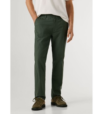 Pepe Jeans Cal�as Chino Poplin Slim verde escuro