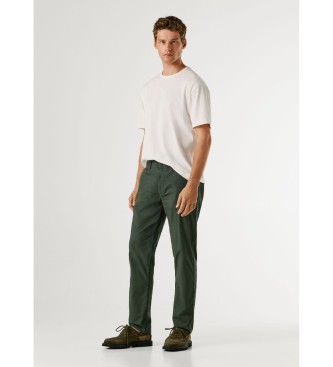 Pepe Jeans Cal�as Chino Poplin Slim verde escuro