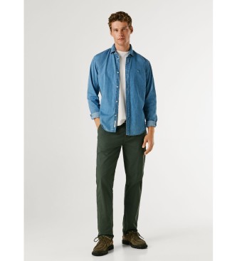 Pepe Jeans Cal�as Chino Poplin Slim verde escuro